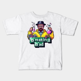 Breaking Bad Pixel Art Cooking Kids T-Shirt